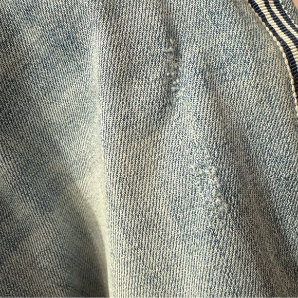 Talbots Modern Ankle Jeans With Ribbon  Tape Sea Glass Wash Size 6P - Picture 10 of 10